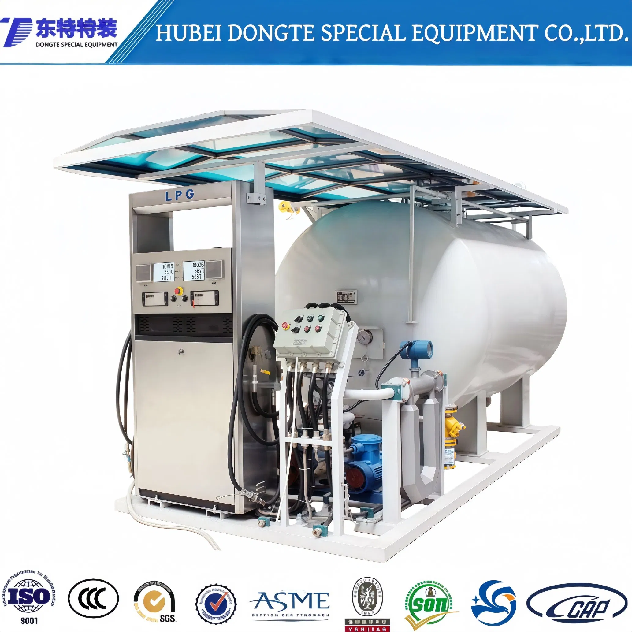 2026 The New Listing 60cbm Diesel Fuel Storage Tank Skid-Mounted Mobile Refilling Gas Station, 60000 Liters Portable Fuel Station for Sale