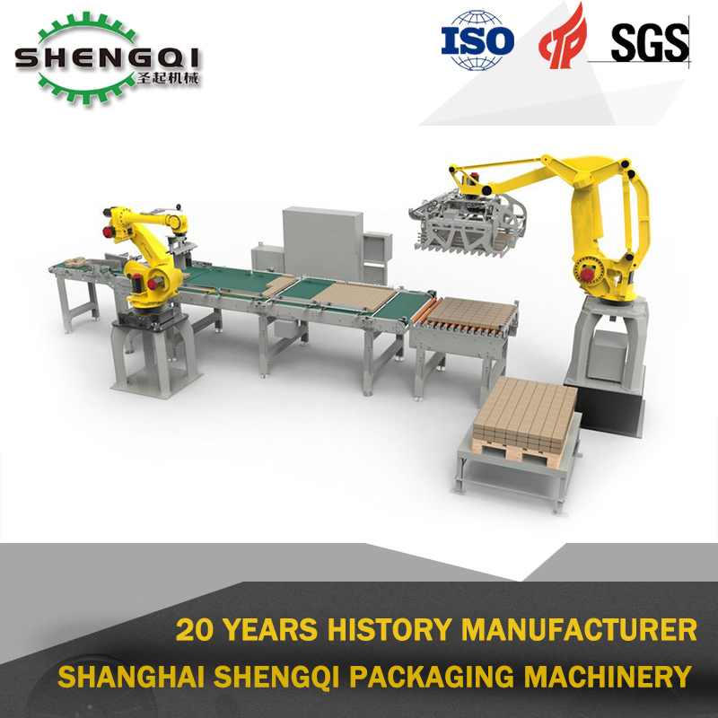 Small Plant Quick Operations Mobile Palletizing Work Station Robot Arm Technology