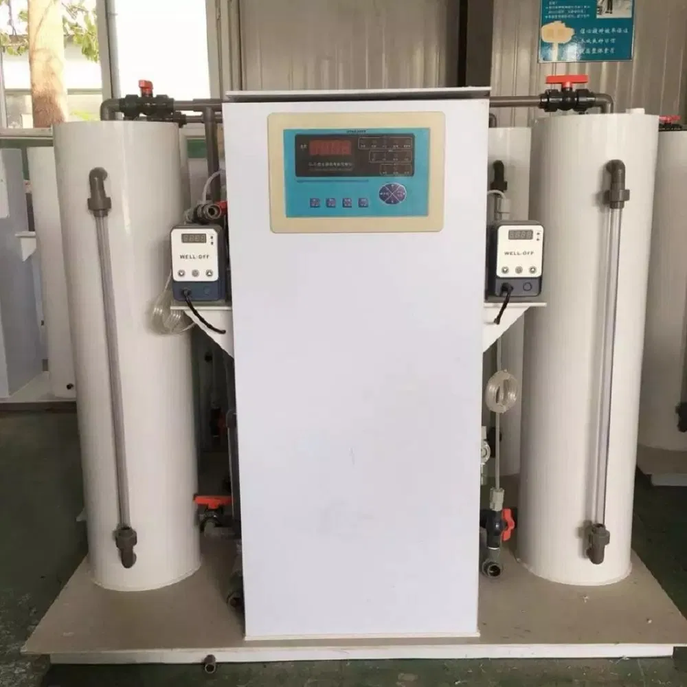Clo2 Generator Skid with Reagent Filling System PLC Control Capacity Chlorine Dioxide