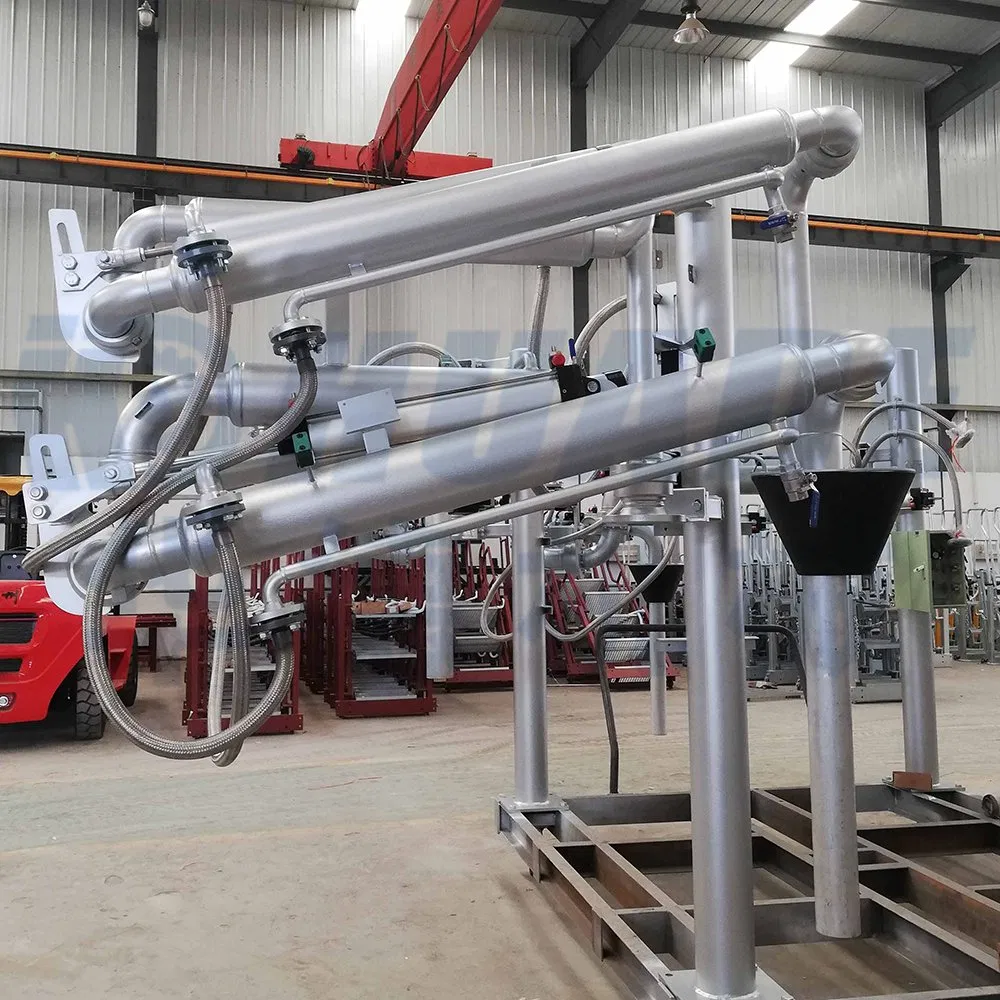 High Safety Hydraulic Crane Industrial Machinery Jacketed Top Land Lined Cantilever Loading and Unloading Equipment Arm with Two Arms