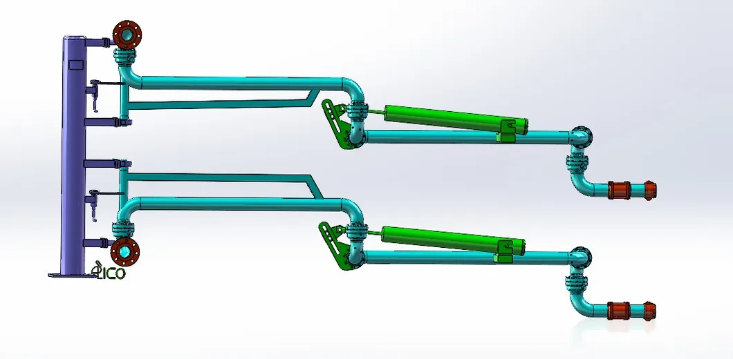 Loading arm structure