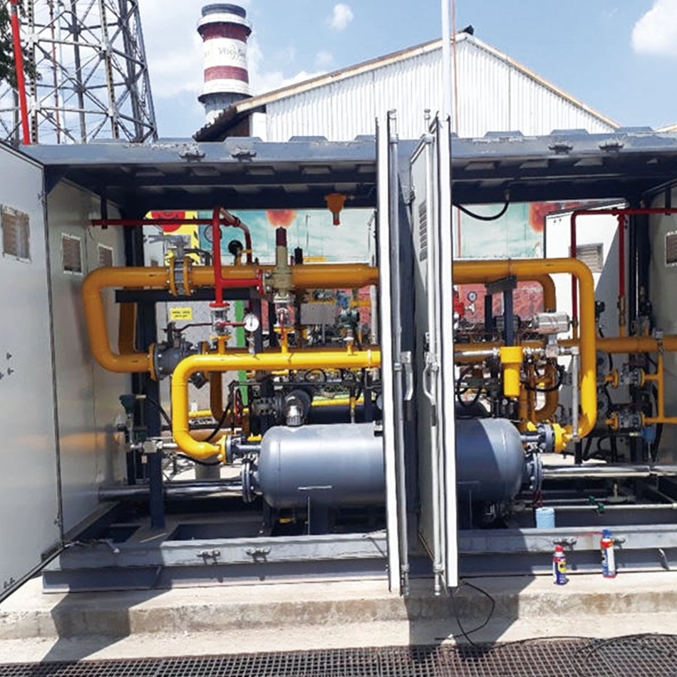 CNG Pressure Regulating and Metering Skid (PRMS)