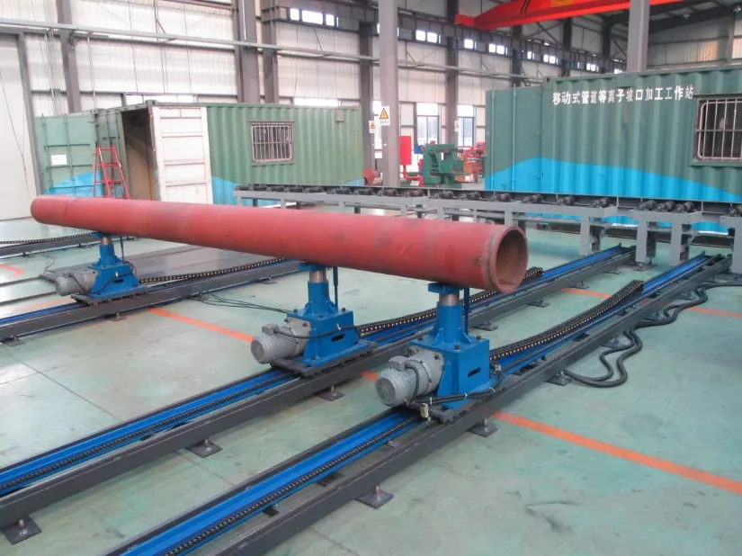 Lateral Conveying System for Piping Fabrication