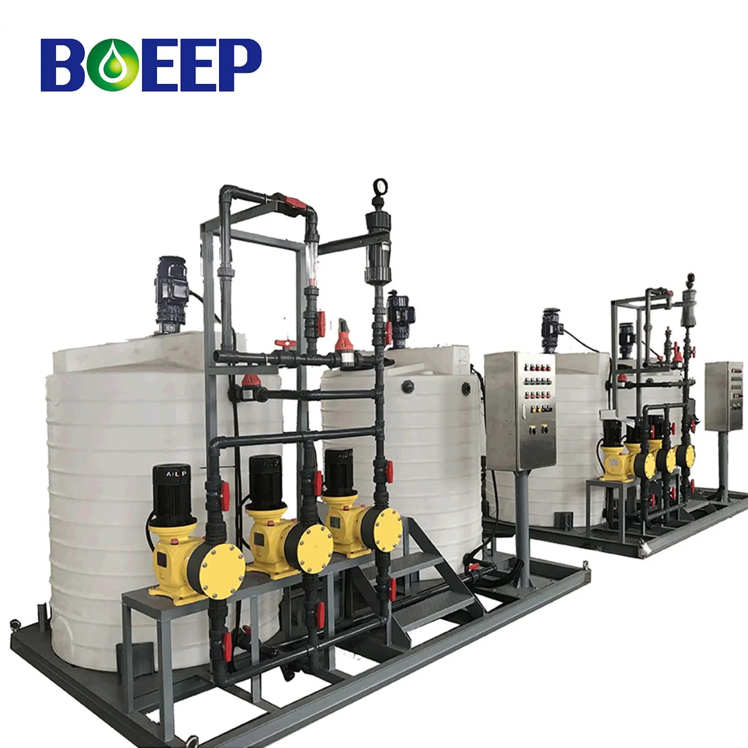 Chemical Dosing Skid for PAC Coagulant and Flocculation Water Treatment