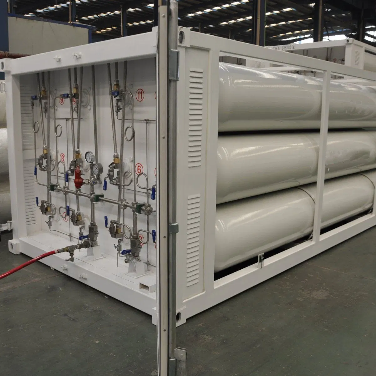 CNG Transport Trailer ISO Standard Tube Bundle Skid