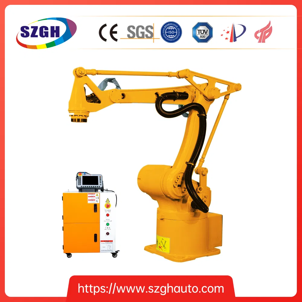 Low Cost 6 Axis Vertically Articulated Palletizing Robotic Automated Loading Pick and Place Robot Arm