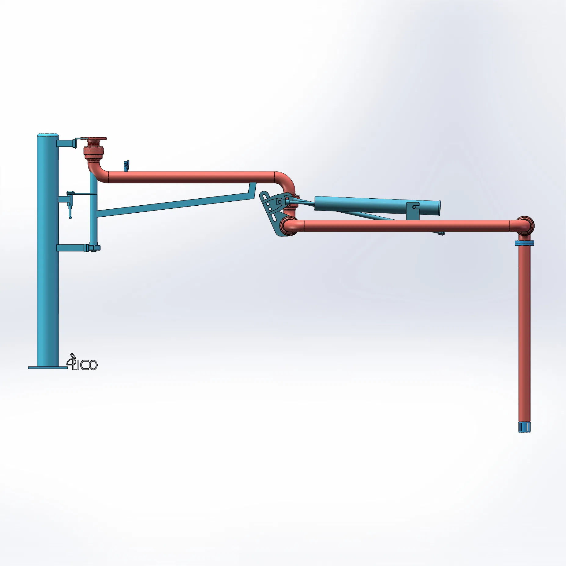 Al1401 Armored Loading Arm for Oil Terminal Operations