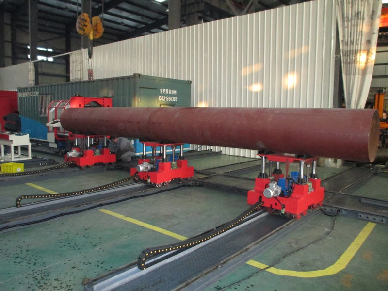 Pipe Transverse/ Lateral Trolley Conveying System for Cutting and Beveling Station / Fitting up and Welding Station