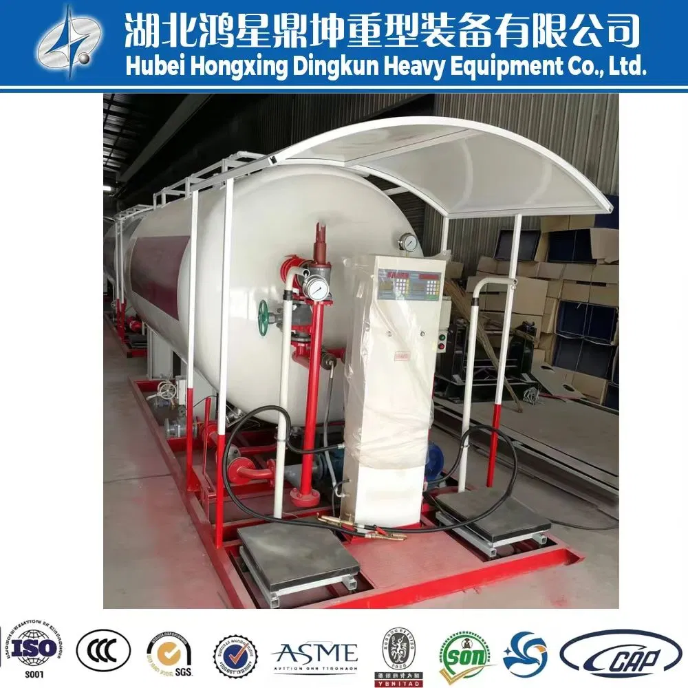 30 Tons Skid-Mounted Portable LPG Fuel Station Integrated Industrial Refueling Unit