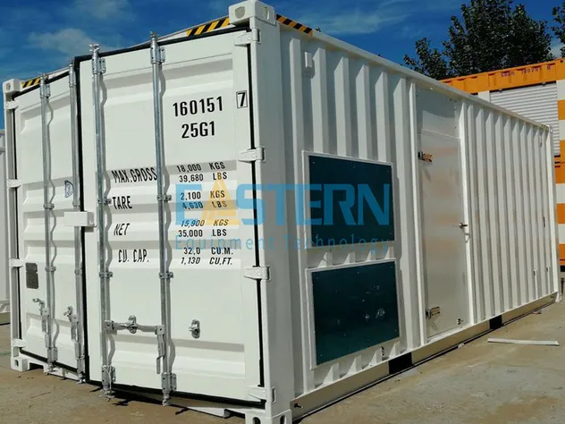Container right side view