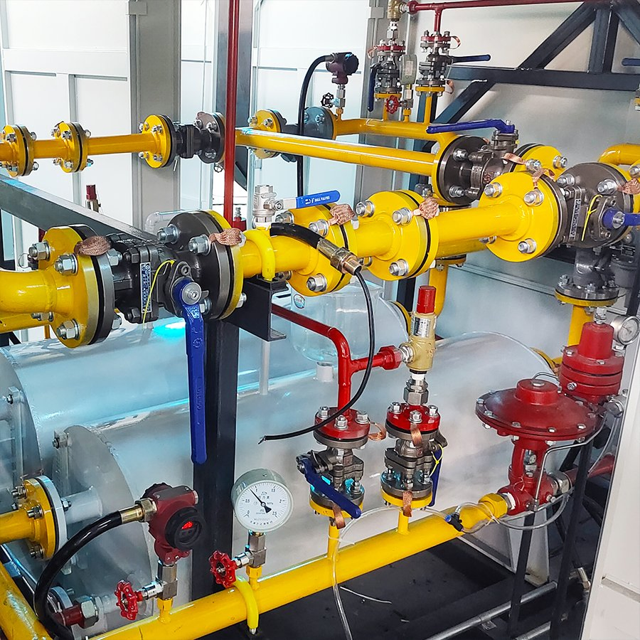 Pressure Regulating and Metering Pressure Reduction Skid for High Pressure Equipment