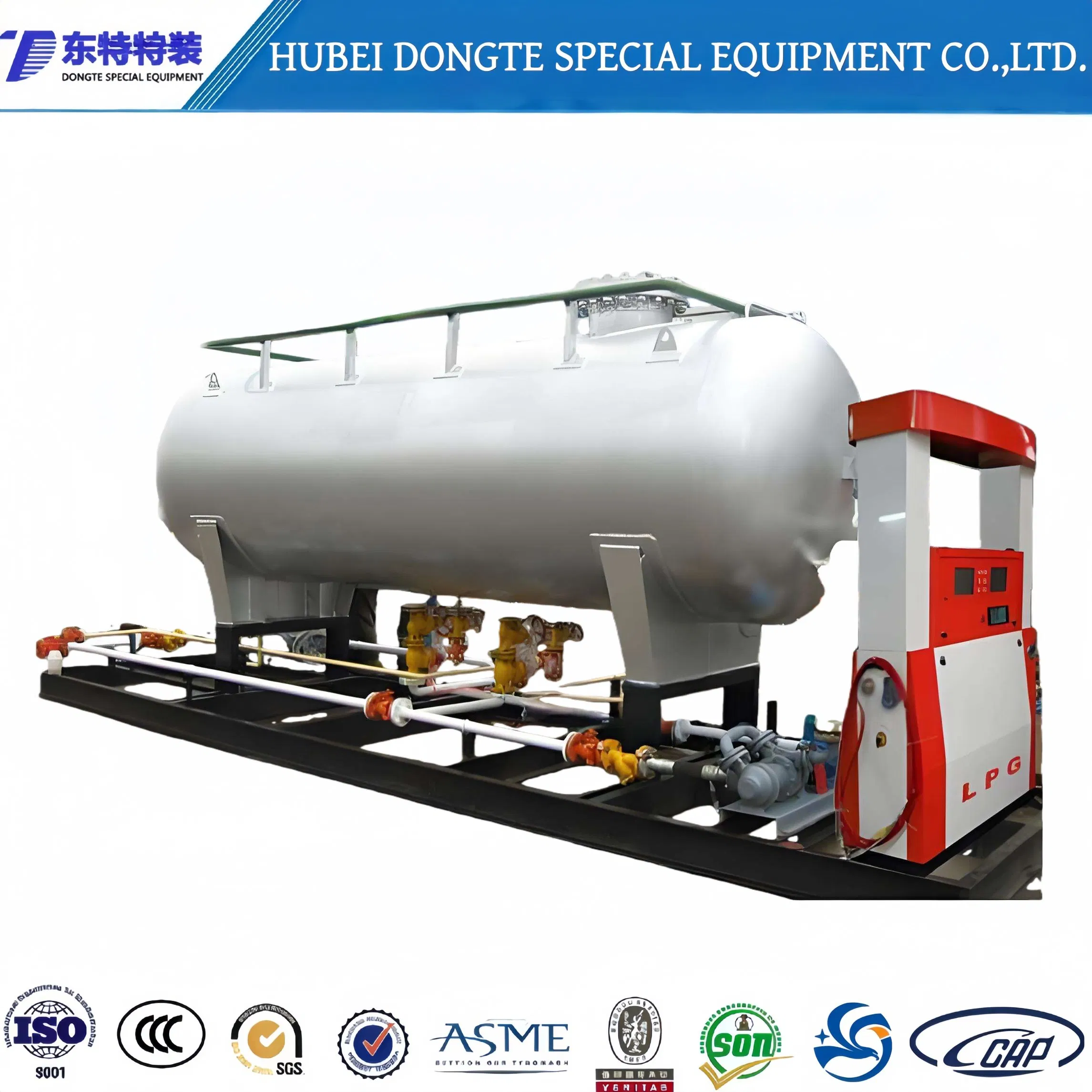 2026 The New Listing 60cbm Diesel Fuel Storage Tank Skid-Mounted Mobile Refilling Gas Station, 60000 Liters Portable Fuel Station for Sale