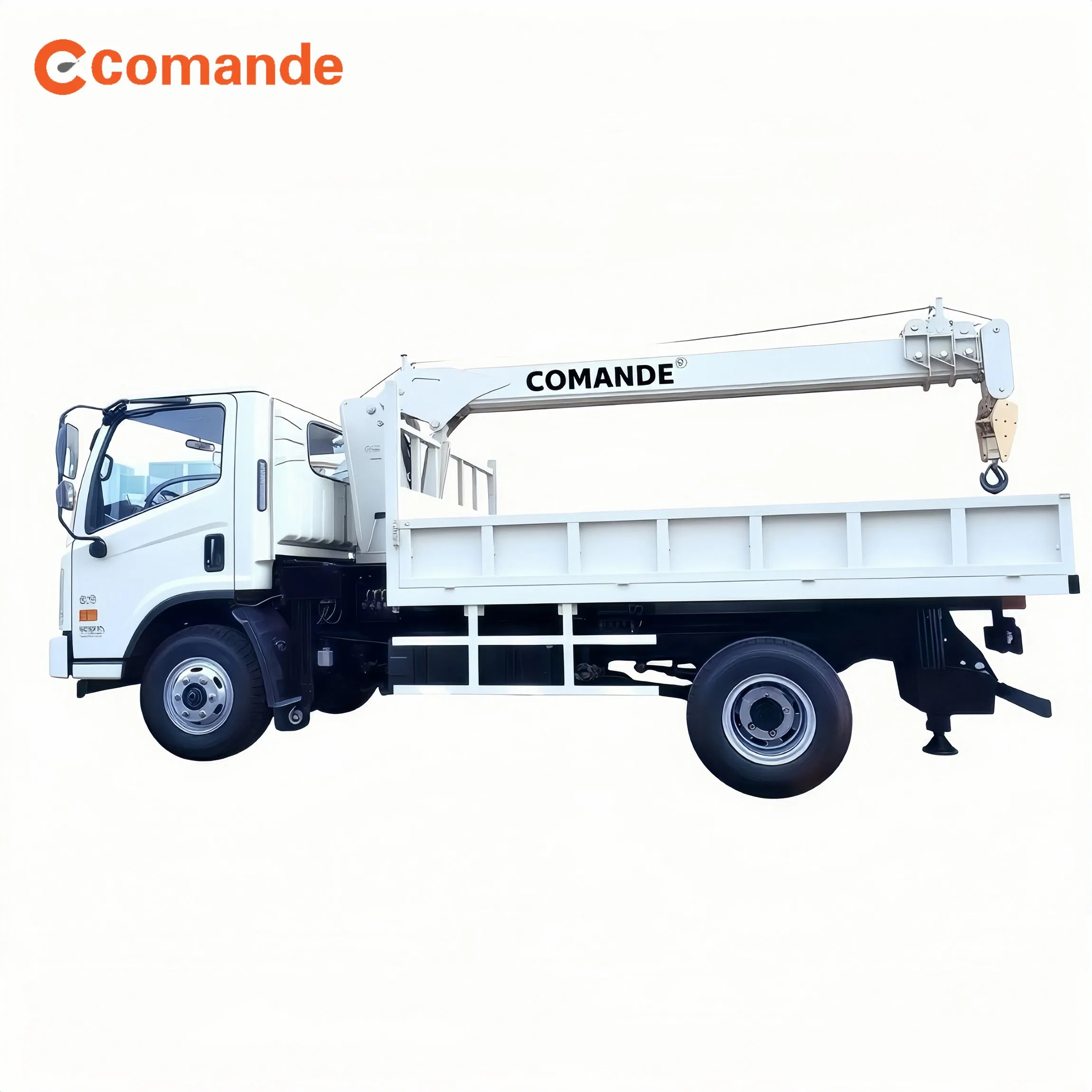 CE/ISO Certification Mobile 5 Ton Telescopic Boom Truck Mounted Crane Hydraulic System with 10m Lifting Height Crane Offshore Crane for Loading