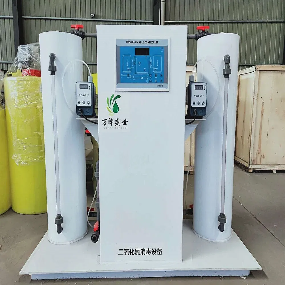 Clo2 Generator Skid with Reagent Filling System PLC Control Capacity Chlorine Dioxide