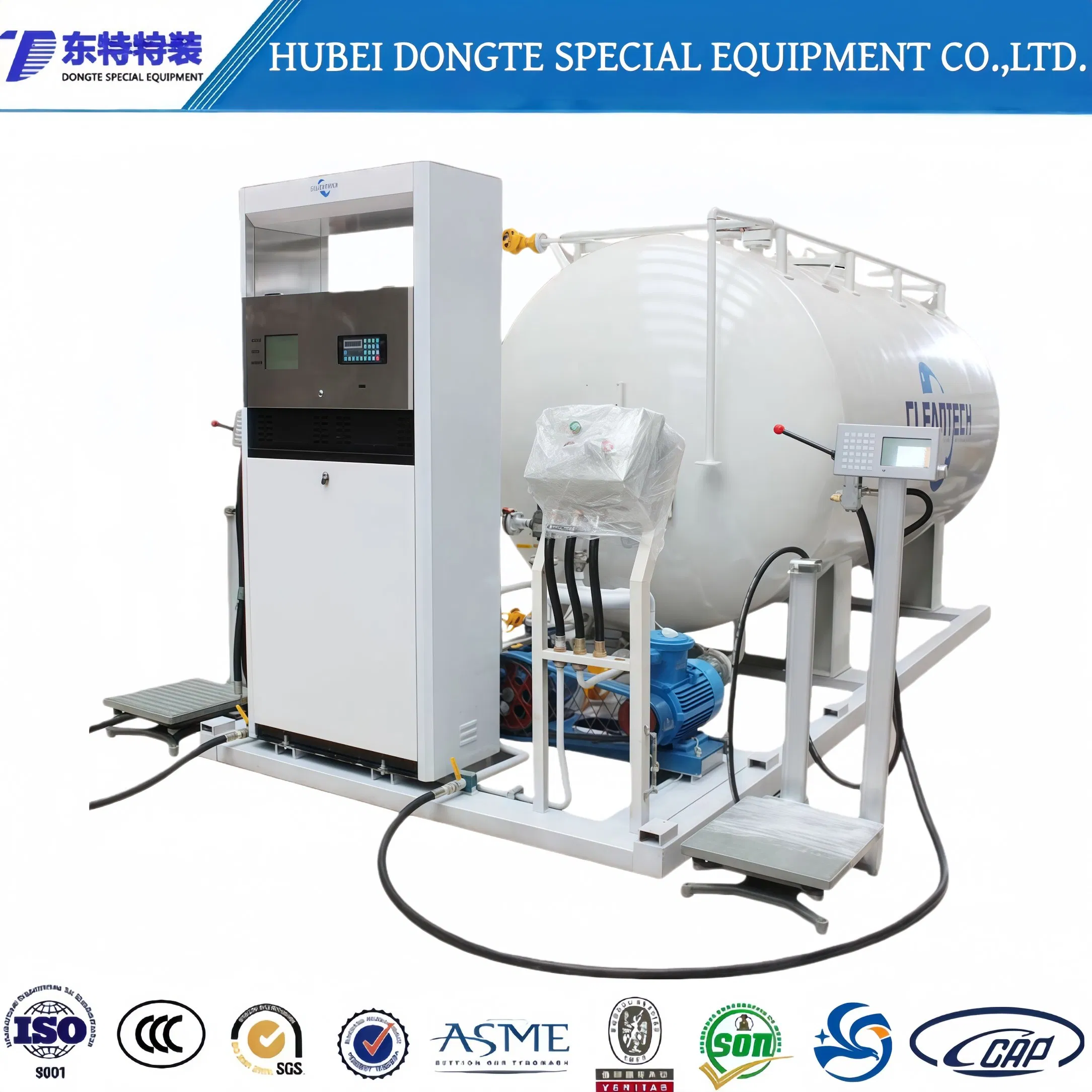 2026 The New Listing 60cbm Diesel Fuel Storage Tank Skid-Mounted Mobile Refilling Gas Station, 60000 Liters Portable Fuel Station for Sale