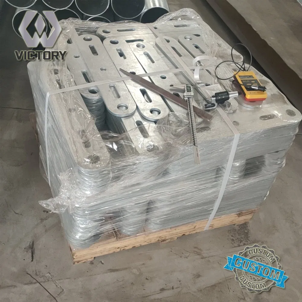 Metal Hot DIP Galvanized Iron Double Circuit Distribution Cross Arm