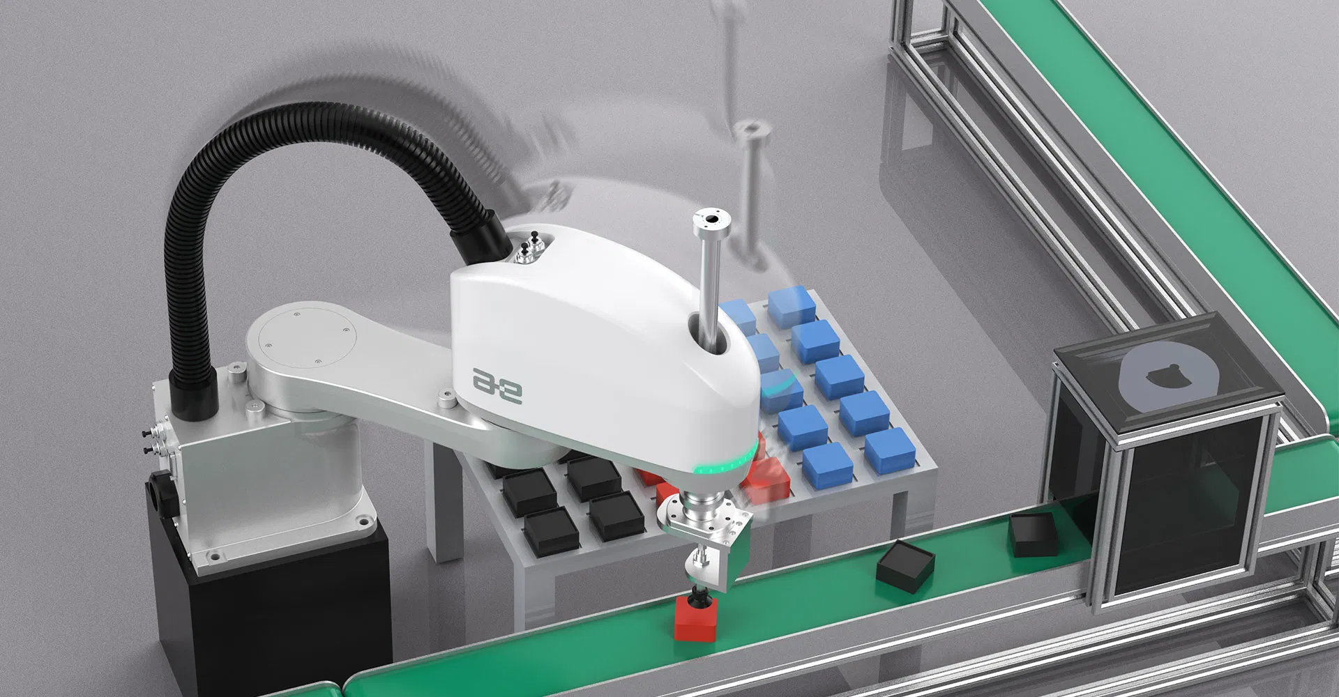 Desktop Small 4 Axis Scara robot Industrial Robot Arm Handling Automation CE Rohs 3c