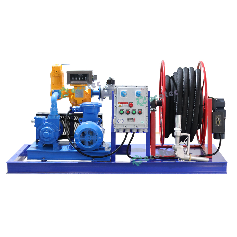 Ecotec Discharging Skid for unloading oil from tanker