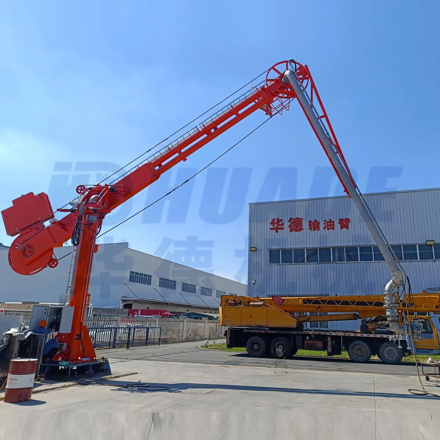 Strong Operating Pressure High-Pressure Equipment Single-Arm Low-Temperature Chemical Marine Loading and Unloading Arm Machine with Swivel Joint