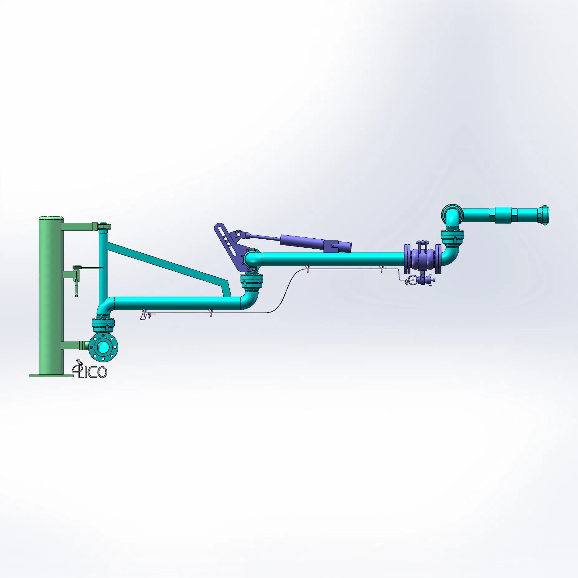 Truck Rail Car Top Bottom Loading Arms for LPG Tanks