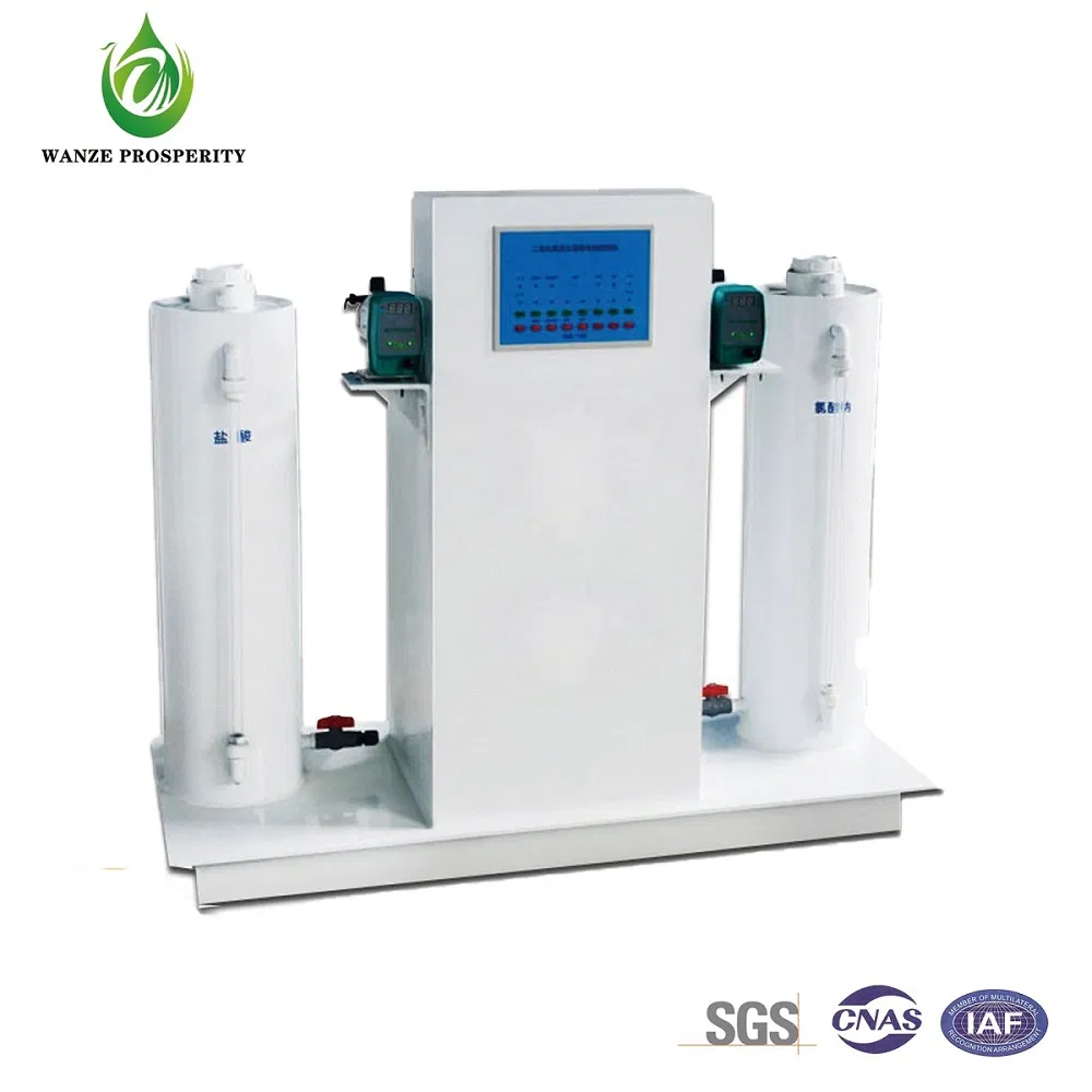 Clo2 Generator Skid with Reagent Filling System PLC Control Capacity Chlorine Dioxide