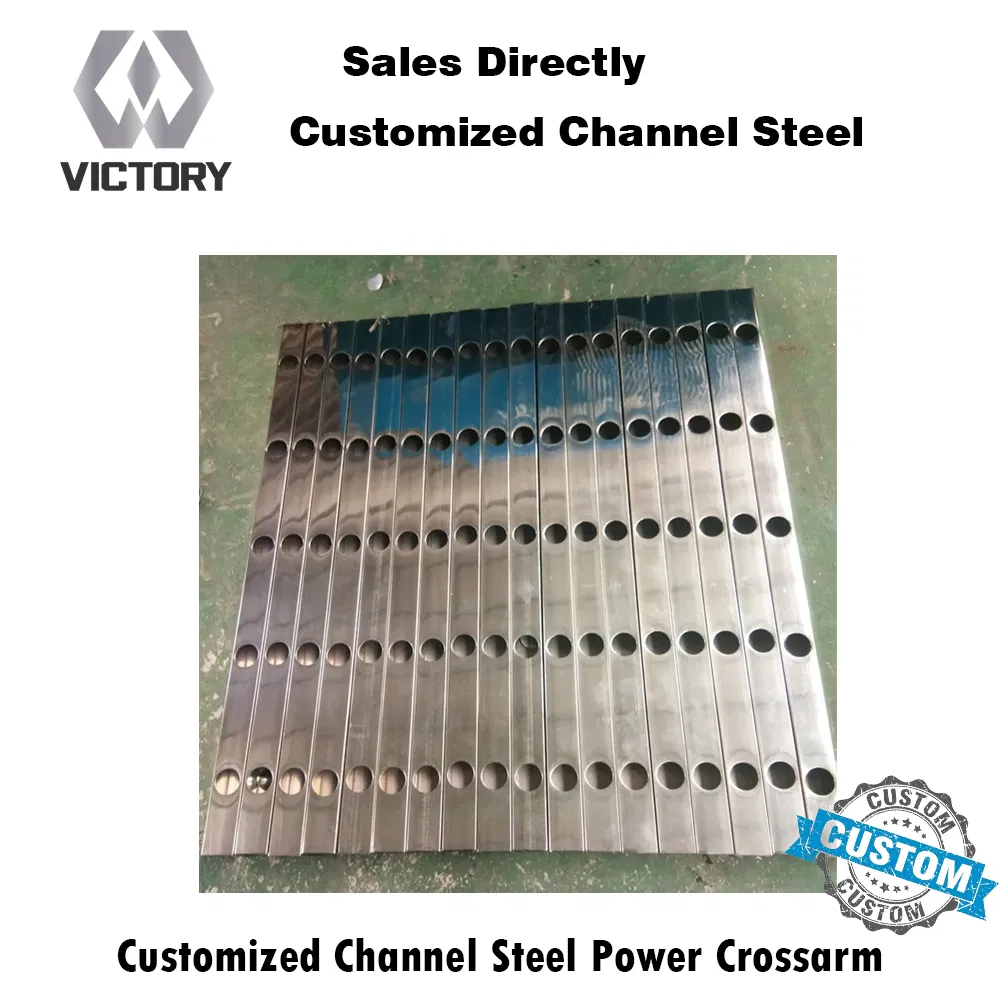Durable Steel Channel Cross Arm for Low-Voltage Power Lines