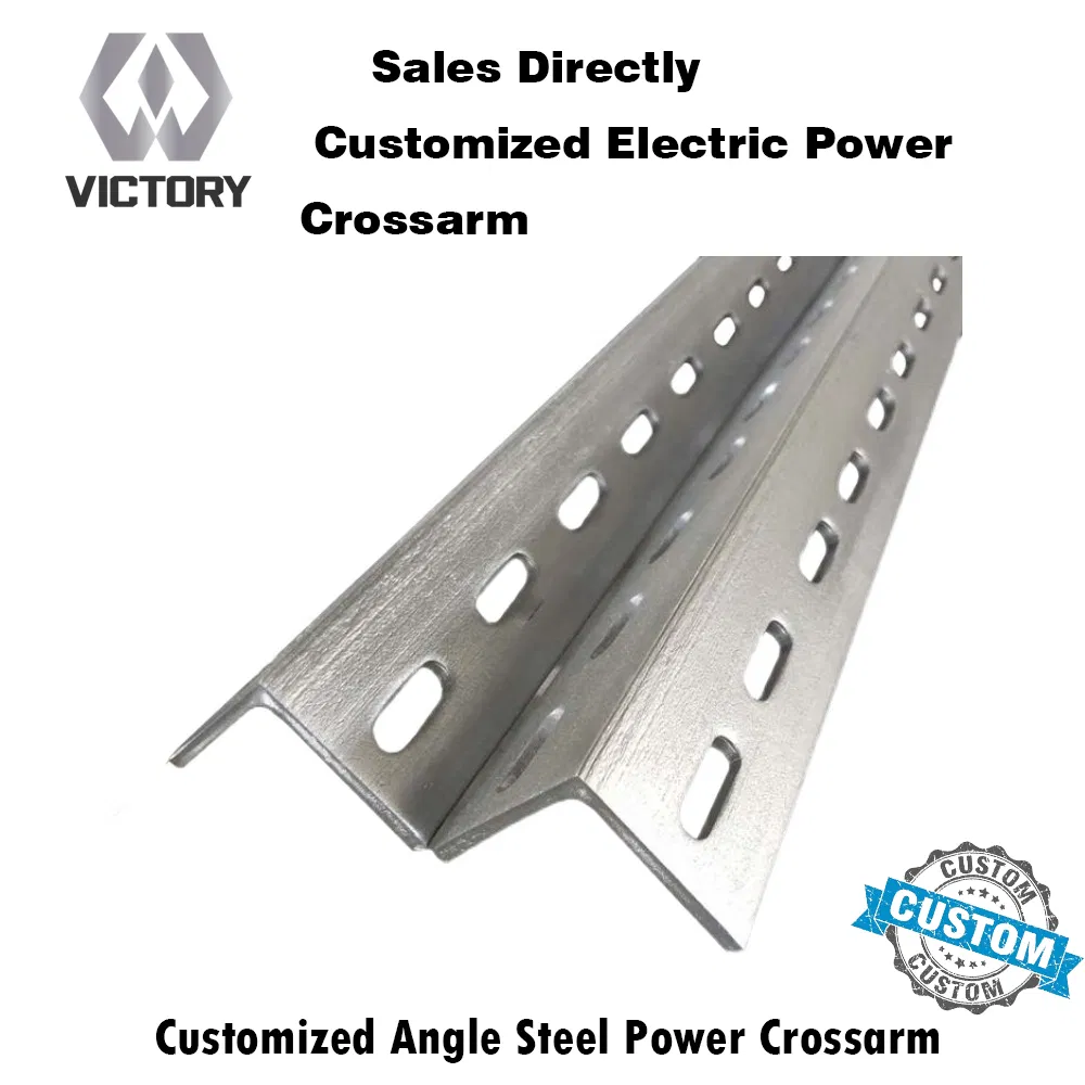 Customized Heavy-Duty Angle Steel Power Cross Arm for 110kv Networks