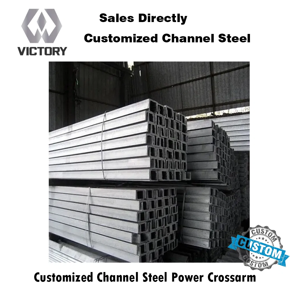 Durable Q235B Steel Channel Cross Arm for Electrical Transmission