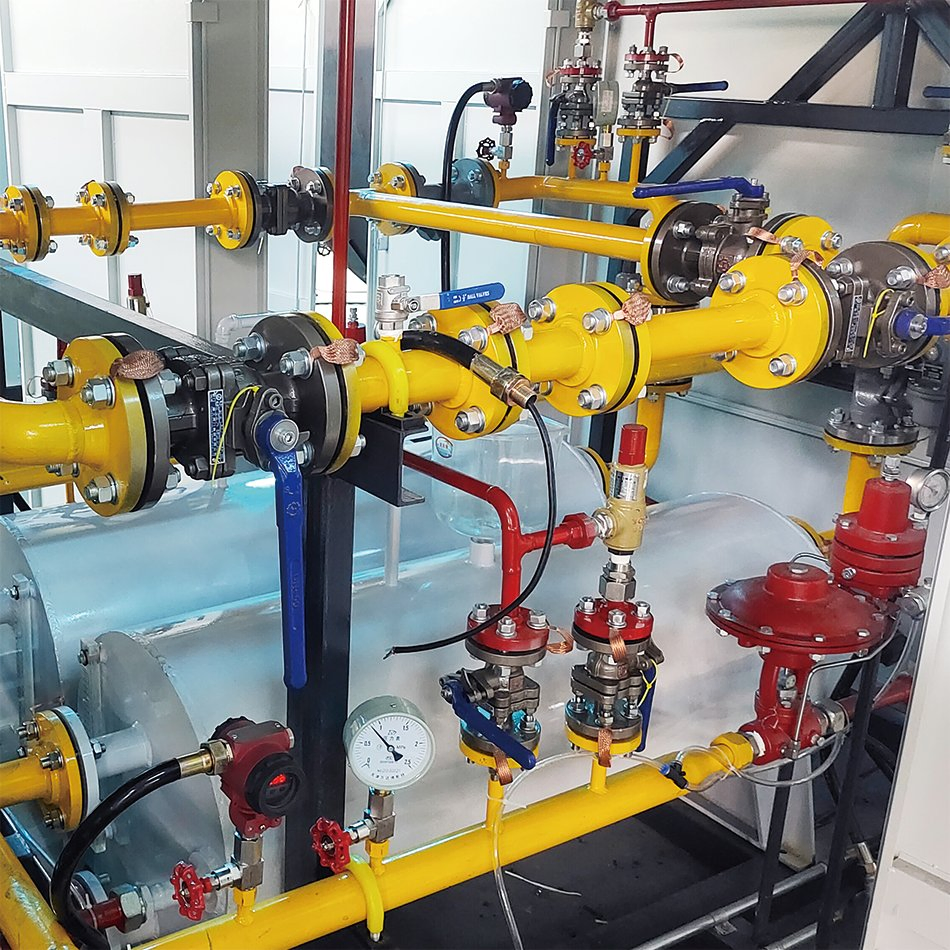 Integrated Prms CNG Pressure Reduction Skid Station with 2000 Nm³/H Flow Rate