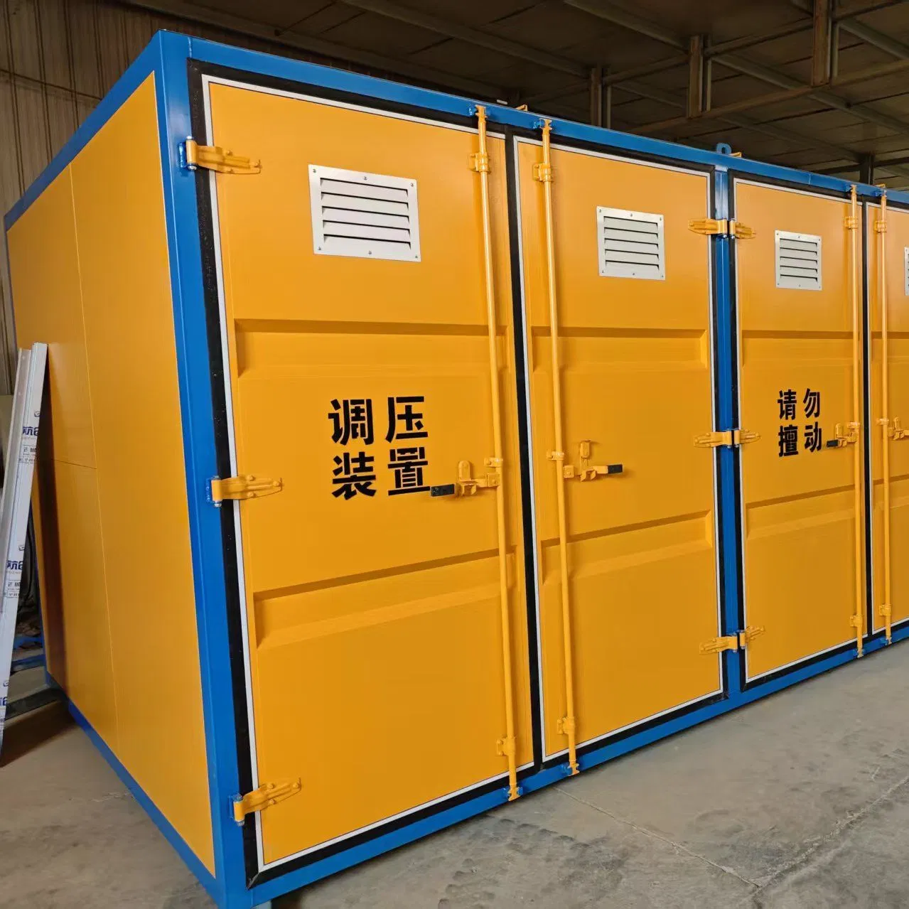 High Flow Capacity CNG Prms 250 Barg Inlet to 1 Barg Outlet Regulating Skid