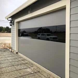 OUNA Matching Double Garage Door Set Consistent Design for Two Car Garage Automatic Sectional Doors Custom Width Available