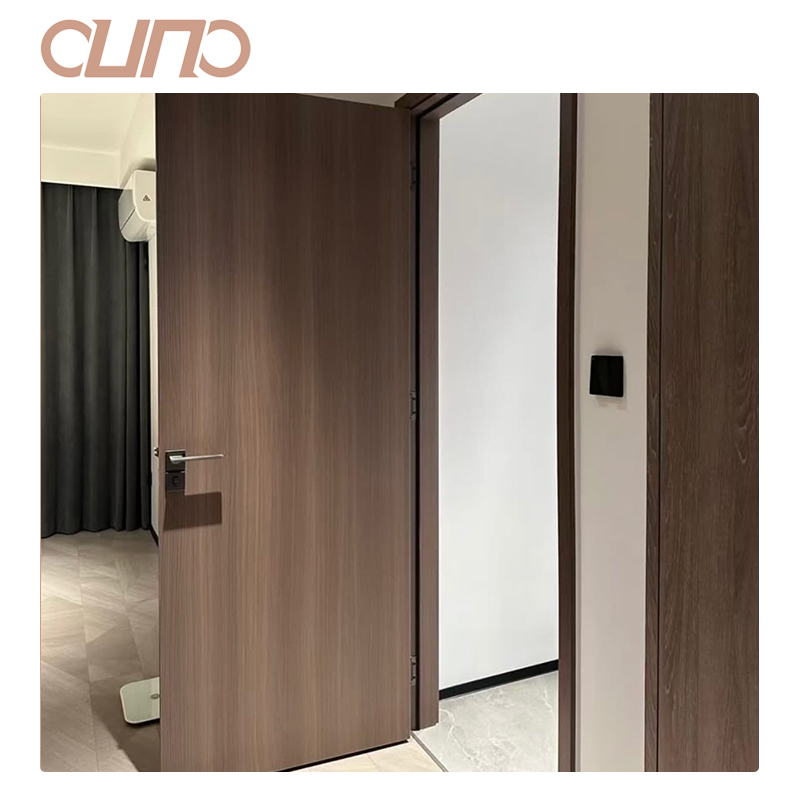 OUNA Stable Aluminum Clad Wood Door Resists Moisture and Deformation for Long Life Custom Color Matching Factory Direct Price