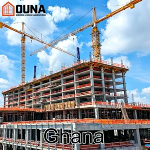 OUNA Ghana Project Engineering Double Tempered Glass Sliding Door Aluminum Window Waterproof Heat Insulation  Other Windows