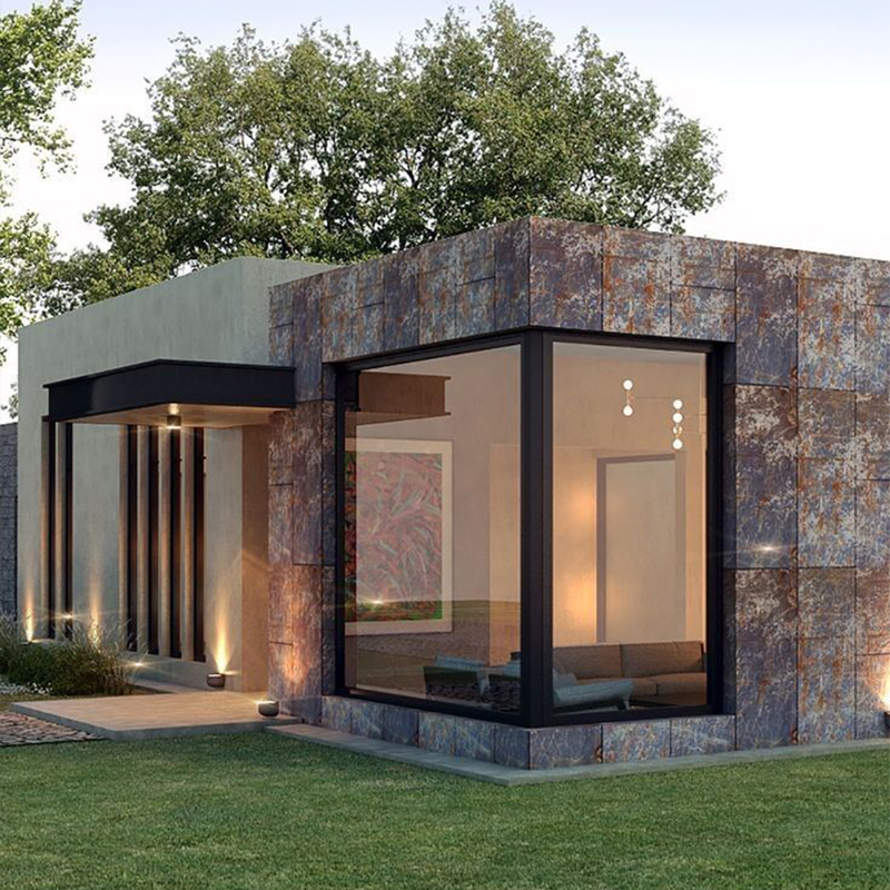 OUNA Thermal Break Aluminum Fixed Window for House Excellent Insulation and Noise Reduction Energy Saving for Bedroom