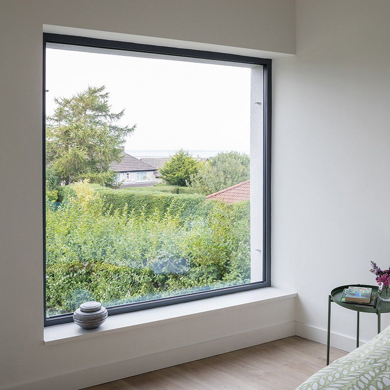 OUNA Professional Aluminum Fixed Window Manufacturer Thermal Break Design for High Rise Building With CE Certification