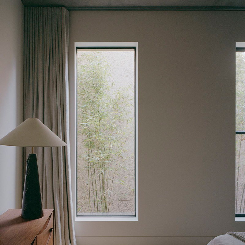 OUNA Modern Aluminum Fixed Window for Home Extra Large Panoramic View Slim Frame Design Living Room Bedroom Balcony Custom Size