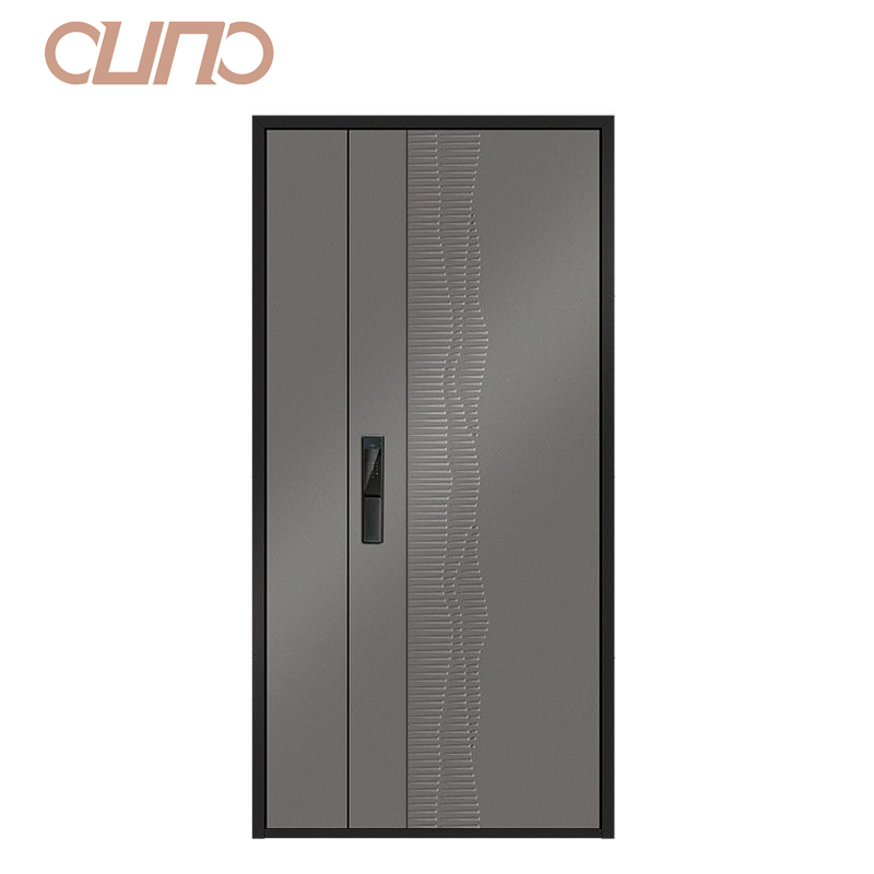 OUNA Custom Residential American Aluminum Security Doors for Houses Exterior Front Entry Villa Fire Resistant