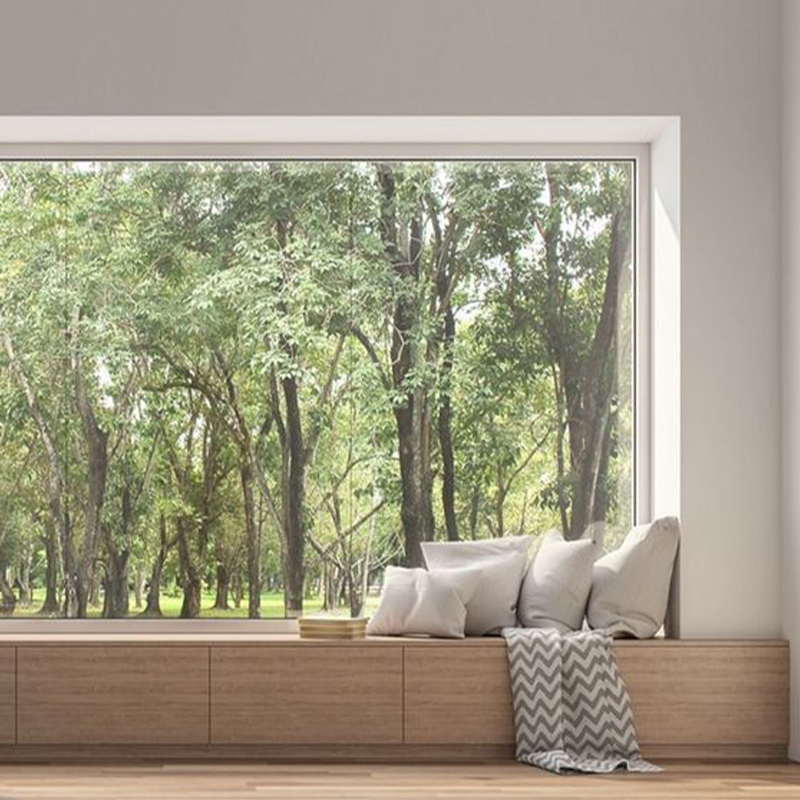 OUNA Modern Aluminum Fixed Window for Home Extra Large Panoramic View Slim Frame Design Living Room Bedroom Balcony Custom Size