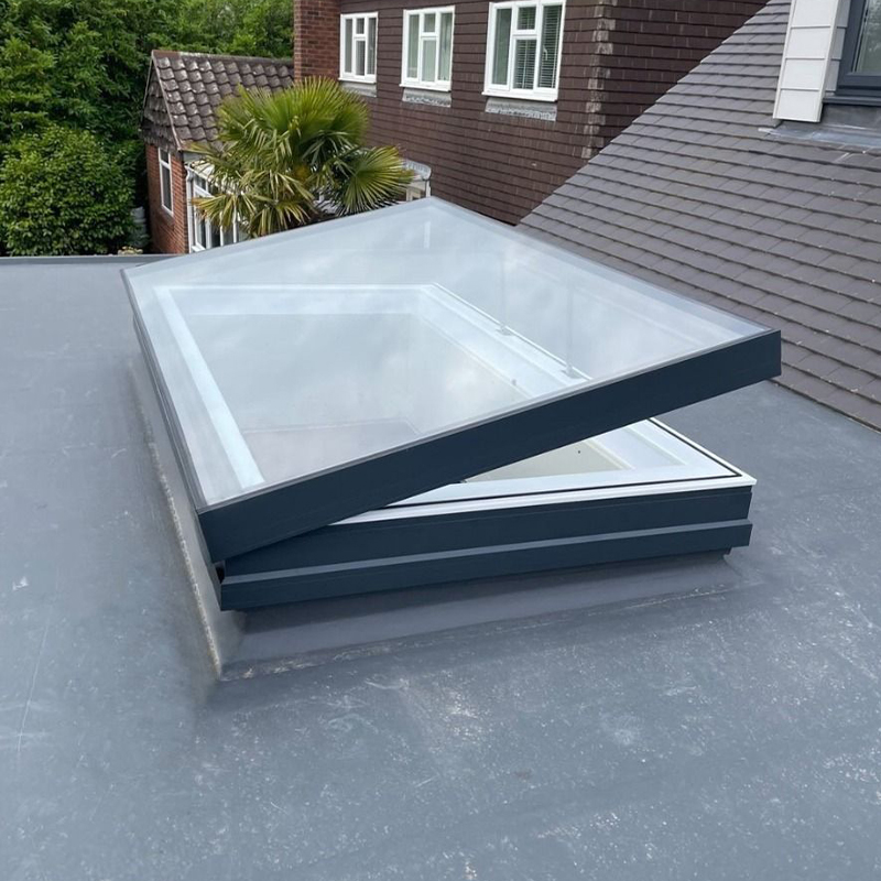 OUNA Aluminum Skylight Optimized for Daylighting and Electric Ventilation Dual Function Smart Control for Indoor Air