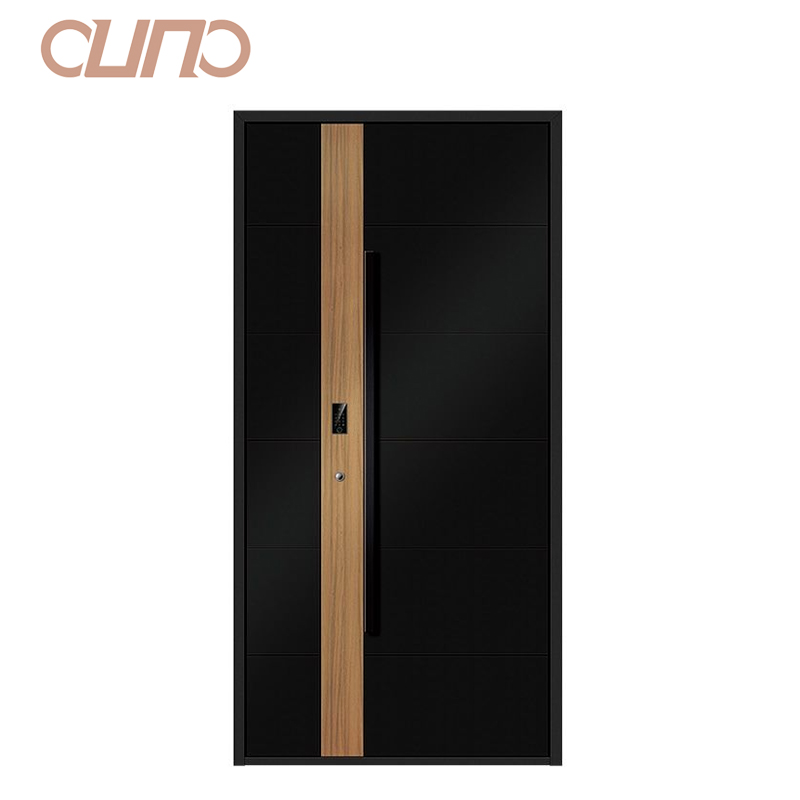 OUNA Custom Residential American Aluminum Security Doors for Houses Exterior Front Entry Villa Fire Resistant