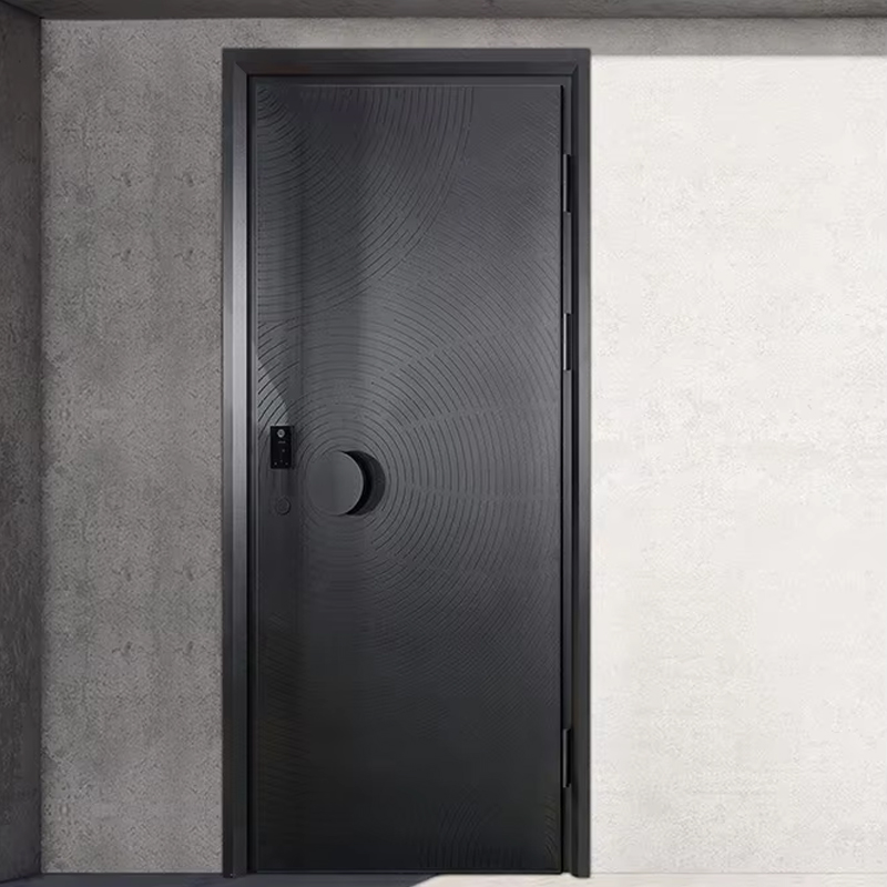 OUNA American Standard Aluminum Exterior Doors for Houses Exterior Front Entry Doors Security Main Door Design CE ISO NFRC
