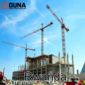 OUNA Rwanda Project Engineering Double Tempered Glass Sliding Aluminum Window Soundproof Heat Insulation Casement Other Windows