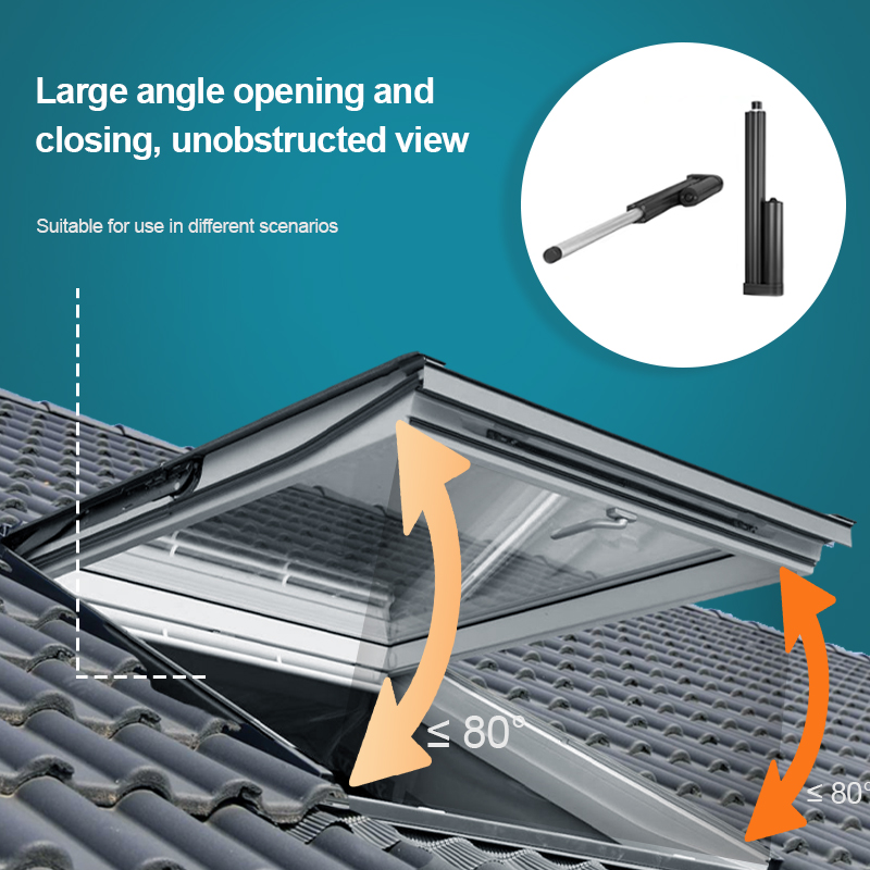 OUNA Frameless Aluminum Skylight Minimalist Design Maximizes Glass Area for Uninterrupted Sky Views Electric or Manual Option