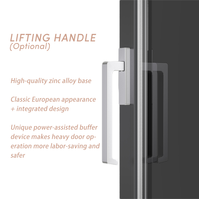 OUNA CE ISO Villa Outdoor Aluminum Alloy Low E Glass Slide Door Modern Patio Double Glazed Energy Saving Sliding Doors