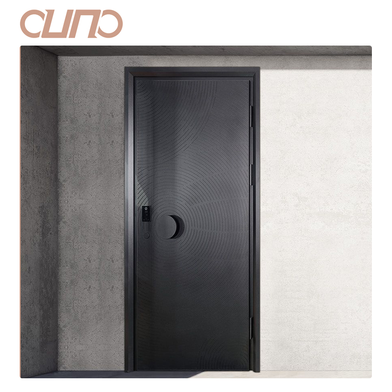 OUNA Modern Aluminum Exterior Entry Door for House Villa Security Soundproof Durable Design CE ISO NFRC Certified Manufacturer