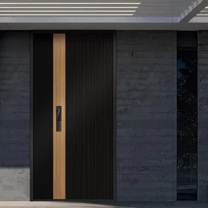 OUNA Residential Project America Aluminum Security Doors for Villa Exterior Front Entry Anti Theft Main Door