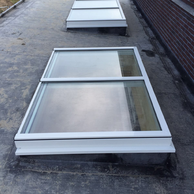OUNA Electric Automatic Aluminum Skylight Roof Window Large Size Panoramic View Double Glazed Tempered Glass and Remote Control