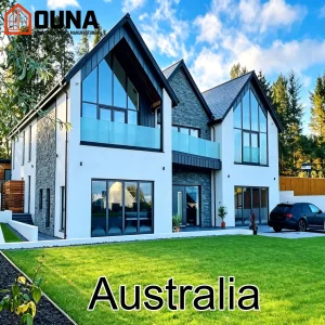 OUNA Australia Project As2047 Certified Hurricane Impact Proof Front Entry Door Aluminum Sliding Door Fixed Other Windows