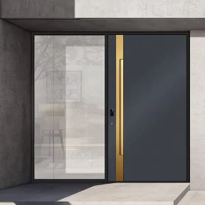 OUNA American Standard Aluminum Entrance Doors for Houses Exterior Front Entry Doors CE ISO NFRC Certified