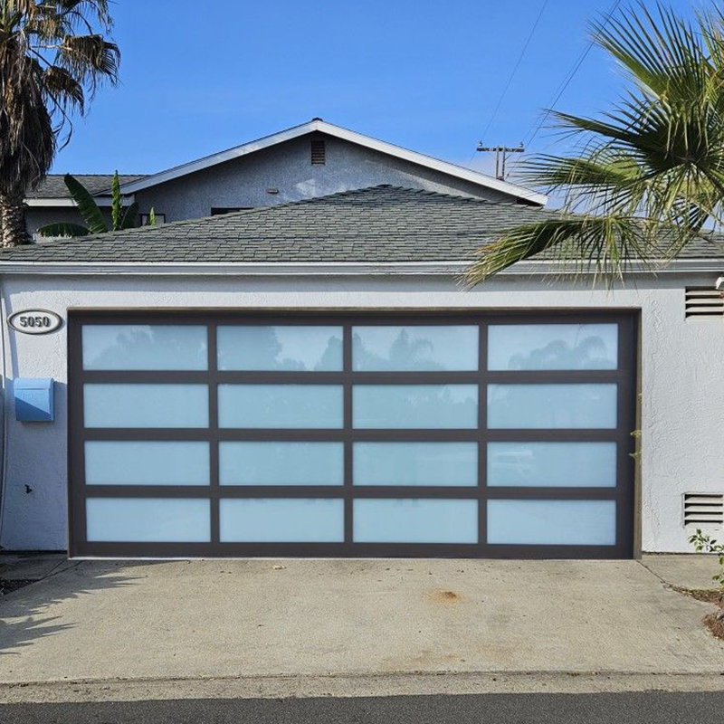 OUNA Wholesale Price Standard Size Aluminum Garage Door Electric Overhead Door Reliable and Cost Effective for Residential Use